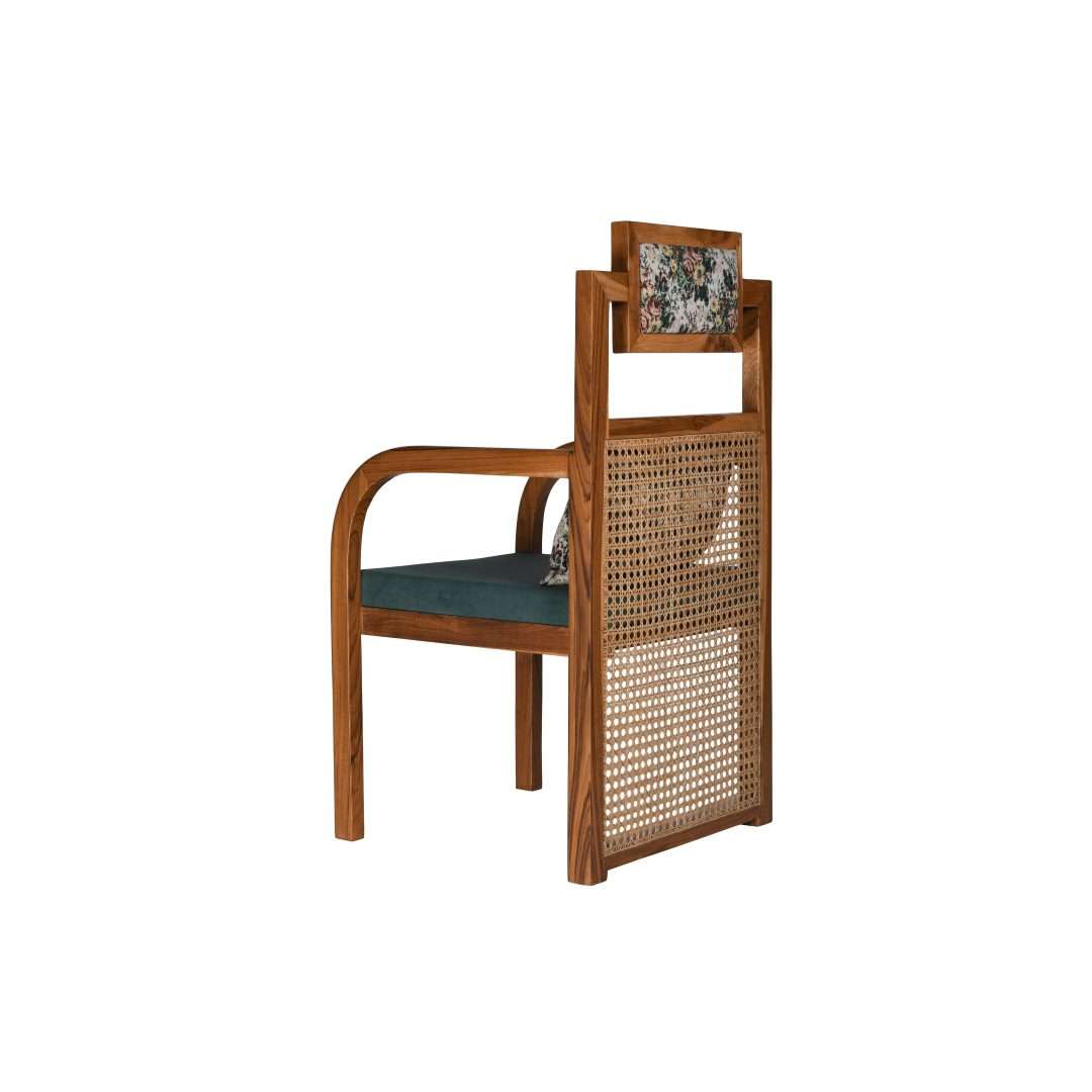 chen teakwood cane armchair
