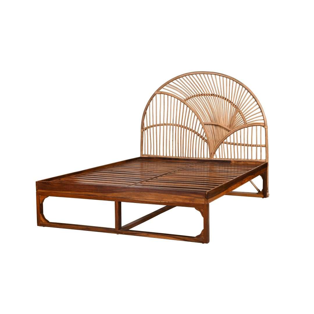 mezoma queen size bamboo bed